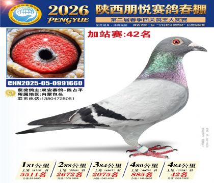 陕西朋悦加站赛42名