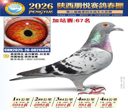 陕西朋悦加站赛67名