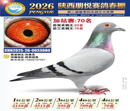 陕西朋悦加站赛70名