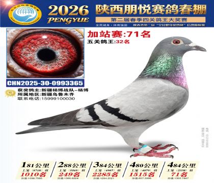 陕西朋悦加站赛71名