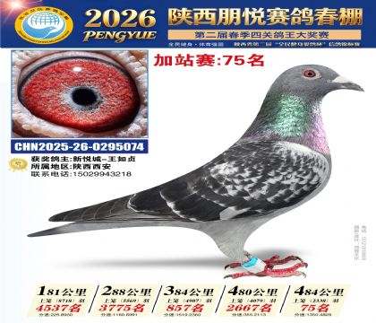 陕西朋悦加站赛75名