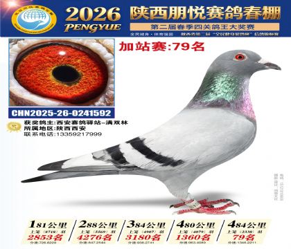 陕西朋悦加站赛79名