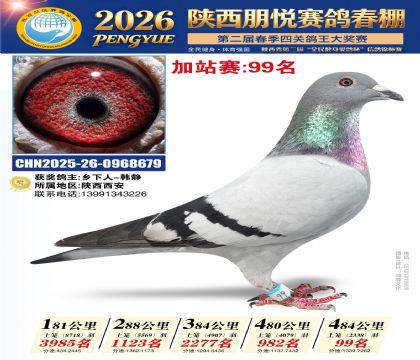 陕西朋悦加站赛99名