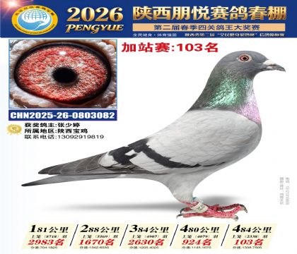 陕西朋悦加站赛103名