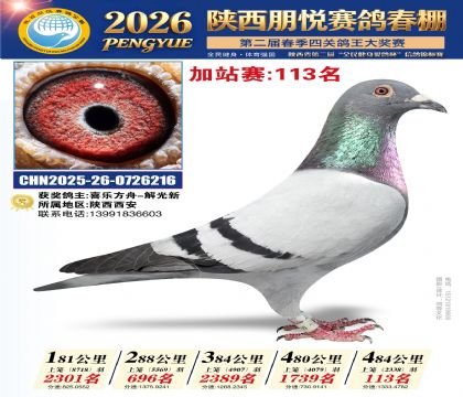 陕西朋悦加站赛113名