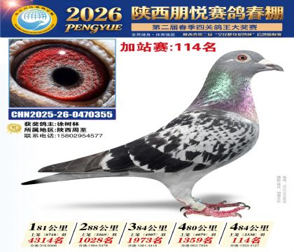 陕西朋悦加站赛114名