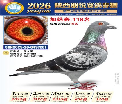 陕西朋悦加站赛118名