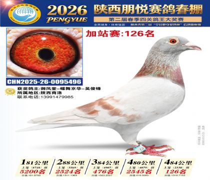 陕西朋悦加站赛126名