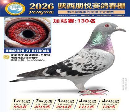 陕西朋悦加站赛130名