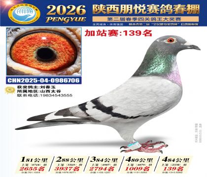 陕西朋悦加站赛139名