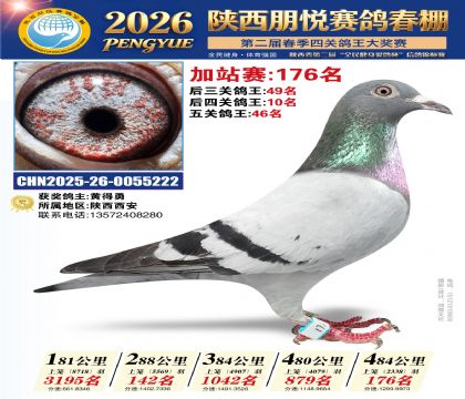 陕西朋悦加站赛176名