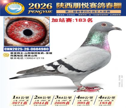 陕西朋悦加站赛183名