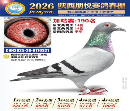 陕西朋悦加站赛190名