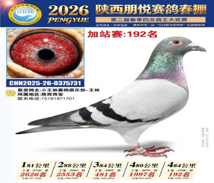 陕西朋悦加站赛192名