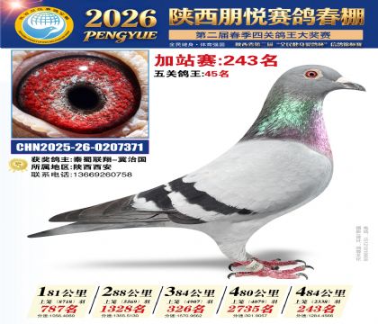 陕西朋悦加站赛243名