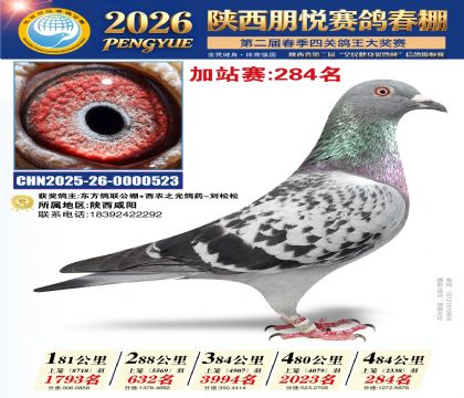 陕西朋悦加站赛284名