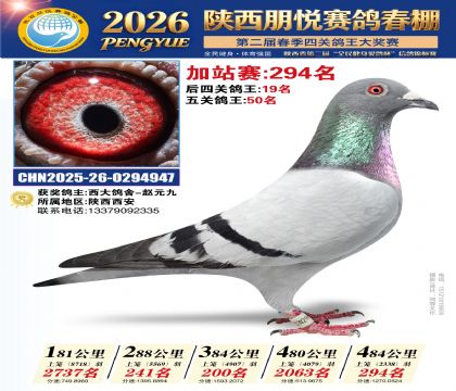 陕西朋悦加站赛294名