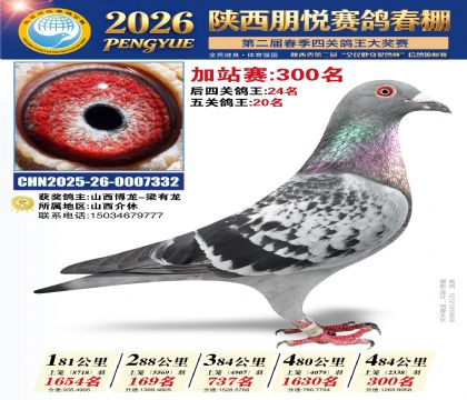 陕西朋悦加站赛300名