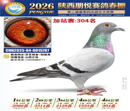 陕西朋悦加站赛304名