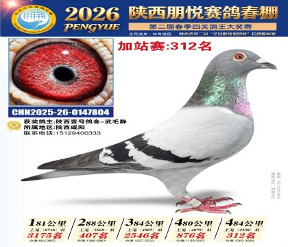 陕西朋悦加站赛312名