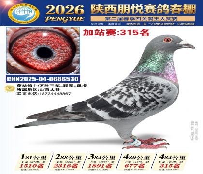 陕西朋悦加站赛315名