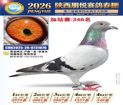 陕西朋悦加站赛346名