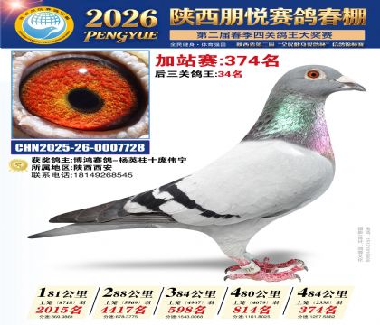 陕西朋悦加站赛374名