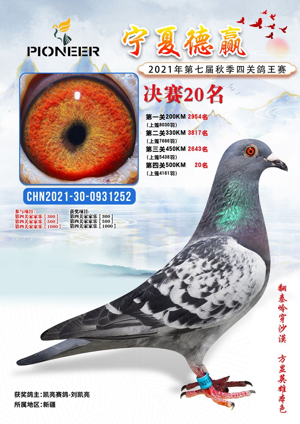 宁夏德赢公棚2021秋决赛1100名