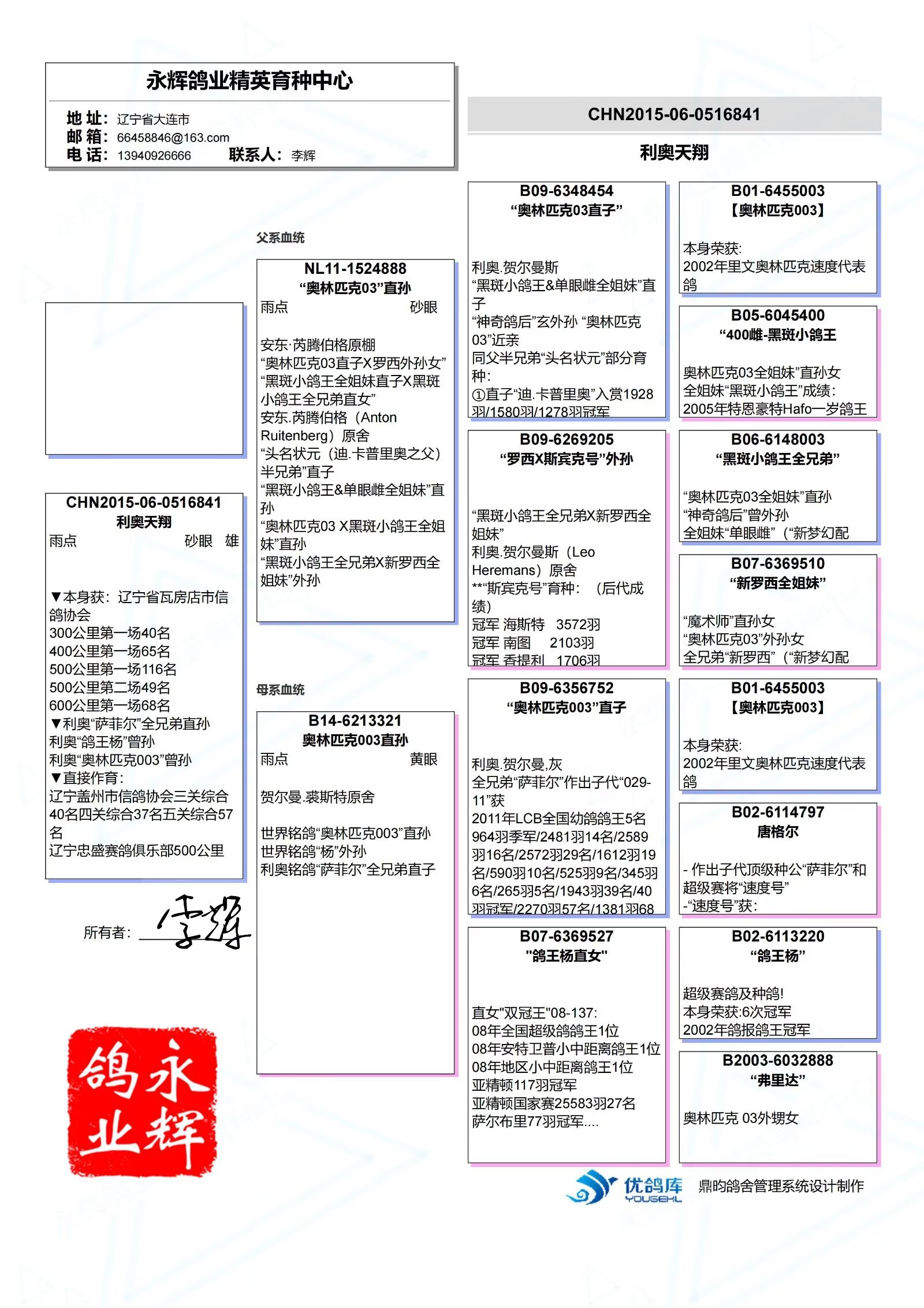 辽宁新纪元鸽业 - 中信网铭鸽展厅