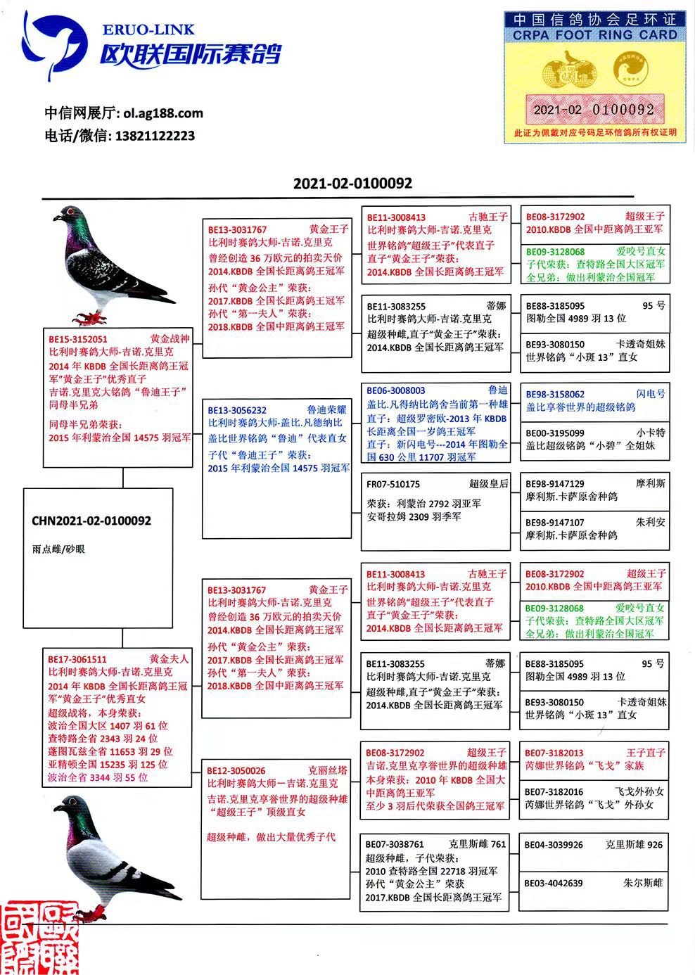 吉诺克里克血统图片