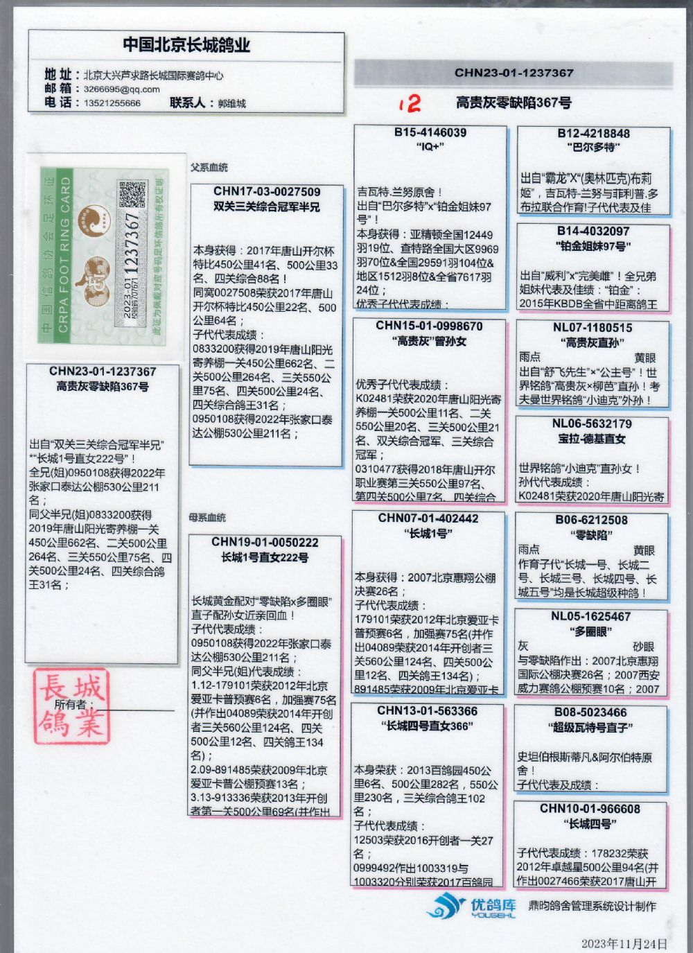 信鸽足环号查询搜鸽网图片