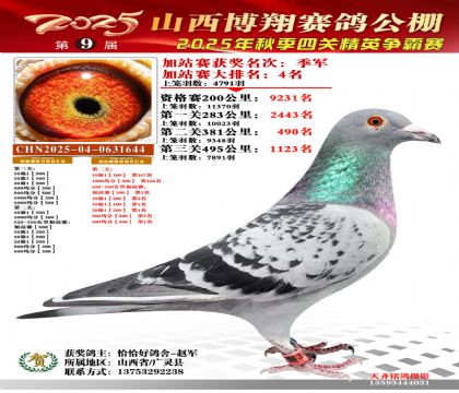 山西博翔加站赛季军