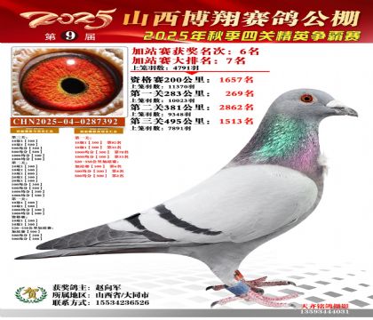 山西博翔加站赛6名