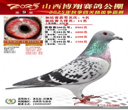 山西博翔加站赛9名