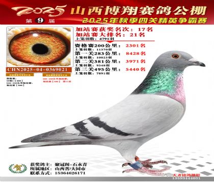 山西博翔加站赛17名