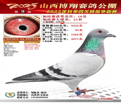 山西博翔加站赛18名