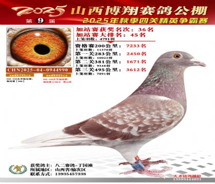 山西博翔加站赛36名