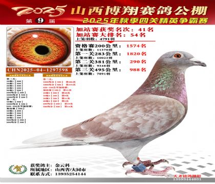 山西博翔加站赛41名