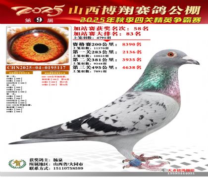 山西博翔加站赛58名