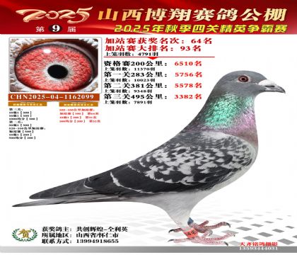 山西博翔加站赛64名