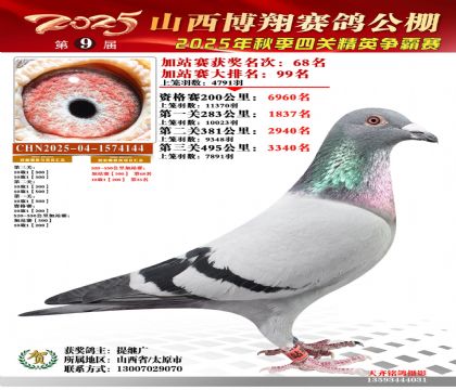 山西博翔加站赛68名