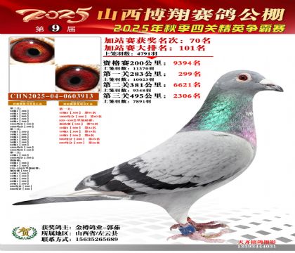 山西博翔加站赛70名