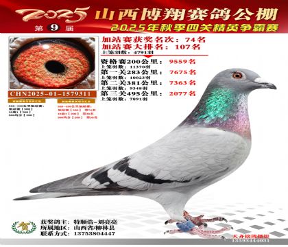 山西博翔加站赛74名