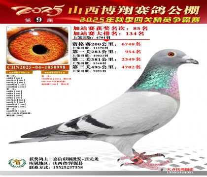 山西博翔加站赛85名