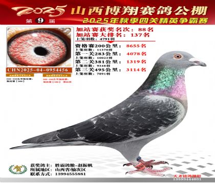 山西博翔加站赛88名