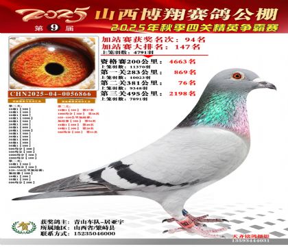 山西博翔加站赛94名