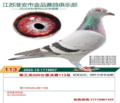 淮安金品决赛113名