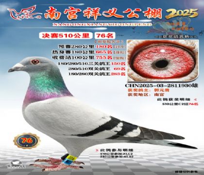 祥义公棚决赛76名