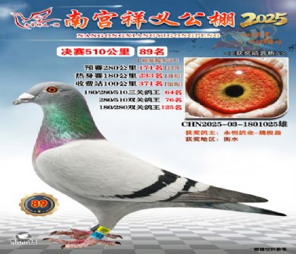 祥义公棚决赛89名