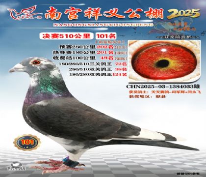 祥义公棚决赛101名